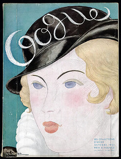 Vogue Paris 1931 October, Georges Lepape, Chanel, Hermès