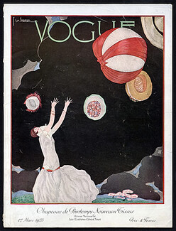 Vogue Paris 1925 March, Georges Lepape, Man Ray, Paul Poiret, 98 pages