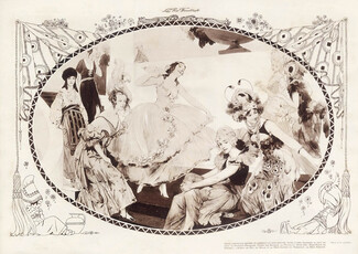 René Lelong 1914 Transvestism, Pisanelle, Oiseau de feu, La Belle et la Bête, la Fête Persane