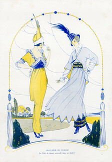 Victor Lhuer 1914 New Fashion, Lampshade or Fuseau