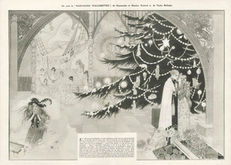 Felix Lorioux 1914 La Marchande d'Allumettes (Andersen Tale) Christmas Tree, Theatre Scenery