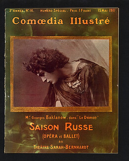Comoedia Illustré 1911 n°16 Ballets Russes, Russian Ballets, Georges Baklanow, Roussalka