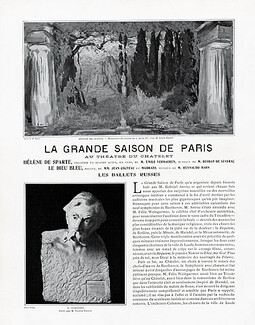 La grande saison de Paris - Les Ballets Russes, 1912 - Le Dieu Bleu, Fokine, Léon Bakst, Text by Louis Schneider, 7 pages