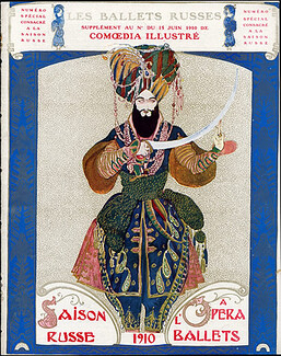 Comoedia Illustré 1910 n° Spécial Ballets Russes, Russian Ballets, Shéhérazade, Léon Bakst, Tamara Karsavina, Vaslav Nijinsky, 16 pages