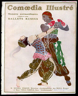 Comoedia Illustré 1914 n°16 Numéro Extraordinaire consacré aux Ballets Russes, Léon Bakst, Waslaw Nijinsky, Maria Koustnetzoff