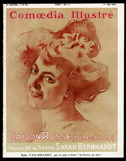 Comoedia Illustré 1911 n°15 Ballets Russes Russian Ballets, Chanel, Paquin, Gaby Deslys