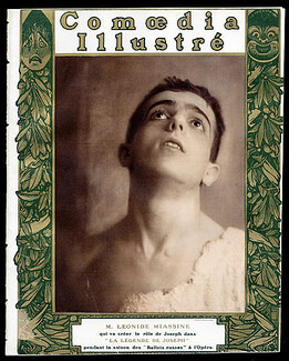 Comoedia Illustré 1914 n°15 "La Légende de Joseph", Miassine, Fokine, Fokina, Karsavina