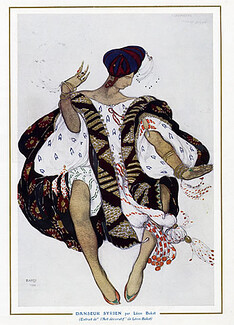 Léon Bakst 1913 Danseur Syrien, Syrian Dancer Costume Design