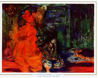 Léon Bakst 1913 Scenery the Harem, Le Secret du Harem, Ballet