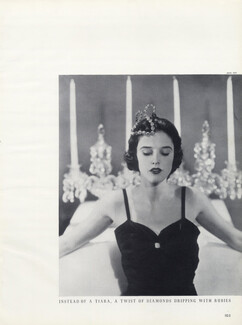 René Boivin 1937 Tiara (design Mrs Sert), Photo Man Ray, Buttons Cartier (Louise de Vilmorin) Hats-Boxes, Modern Artists, Calder, Giorgio de Chirico... 4 pages