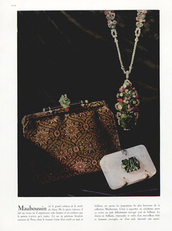 Mauboussin 1929 Cigarette Case, Necklace Pendant, Handbag (Persian Embrodery)