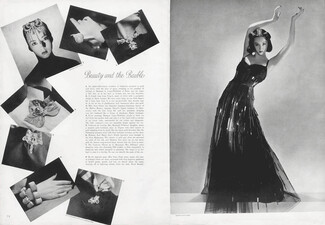 Miss Sono Osato (Dancer of the Ballet Russes) 1938 Lucien Lelong, Hindu Bracelet...