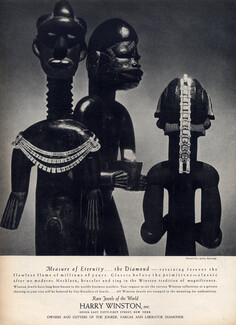 Harry Winston (Jewels) 1945 Necklace, Bracelet, Ring, African art Sculptures