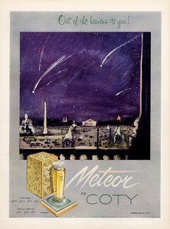 Coty (Perfumes) 1951 Meteor... Place De La Concorde