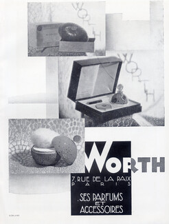 Worth (Perfumes) 1930 Art Deco Style