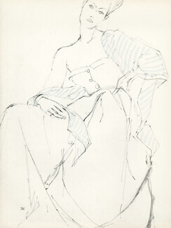 Pierre Balmain 1946 Louis Moles, Summer Dress