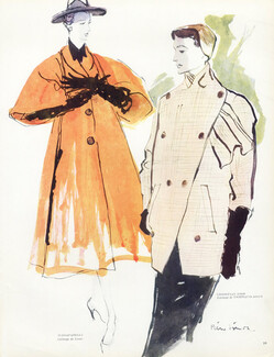 Pierre Simon 1950 Coat, Christian Dior & Schiaparelli