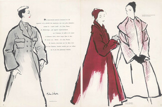 Pierre Simon 1953 Coats, Balenciaga, Madeleine De Rauch, Jean Dessès