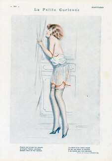 Gaston Cirmeuse 1926 Sexy Girl, Nightdress