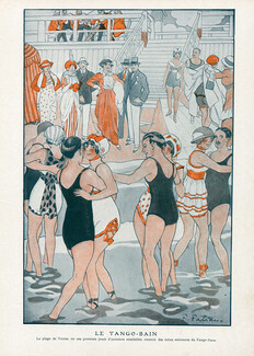 Fabiano 1913 "Le Tango-Bain" Tango Dancers