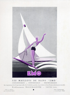 Emo (Lingerie) 1932 Ets Mauchauffé, Swimwear... Water Sports