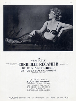 Denise Ferrero (Lingerie) 1929 La Corbeille Recamier, Bra