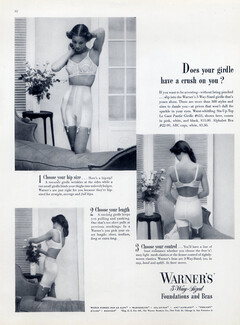 Warner's (Lingerie) 1949 Pantie-Girdle, Bra