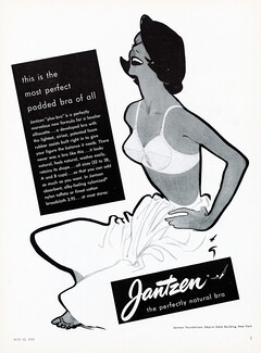 Jantzen (Lingerie) 1952 "Plus Bra", René Gruau