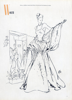 Worth 1948 Evening Gown, Fernando Bosc