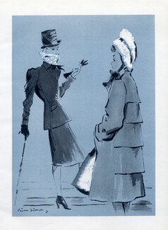 Schiaparelli 1945 Fashion Coat Pierre Simon
