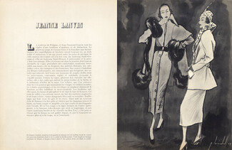 Jeanne Lanvin 1949 Suits, Pierre Louchel, E. Meyer & Cie