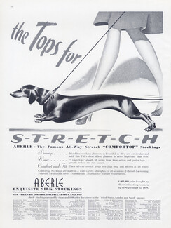 Aberle (Stockings Hosiery) 1939 Teckel Dog