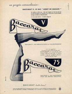 Ets Lorthiois & Malpel (Stockings) 1955 "Baccarat" Barlier