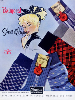 Balmoral Gehel (Hosiery, Stockings) 1956 Socks