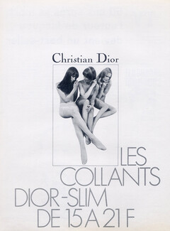 Christian Dior (Lingerie) 1969 Stockings Hosiery, Tights Hosiery