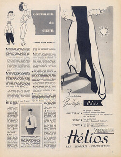 Hélios (Hosiery, Stockings) 1954 Roger Blonde