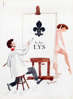 Bas Lys (Stockings) 1952 Oleg Zinger, nude, model