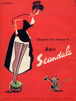 Scandale (Stockings) 1951 Pierre Fix Masseau