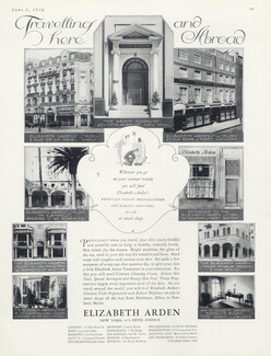 Elizabeth Arden 1926 Store, Paris, New York, London, Boston, Biarritz...