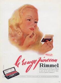 Rimmel (Cosmetics) 1947 Le Rouge Pinceau, Lipstick, Brénot