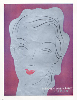 Caron (Cosmetics) 1948 Silver Lipstick