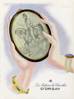 D'Orsay (Perfumes) 1945 Parfums du Chevalier, Georges Lepape