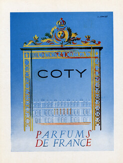 Coty (Perfumes) 1946 Parfums de France, J.L. Ermisse