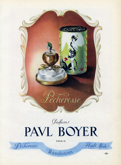 Paul Boyer (Perfumes) 1946 Pécheresse, Bandoura, Haute Mode