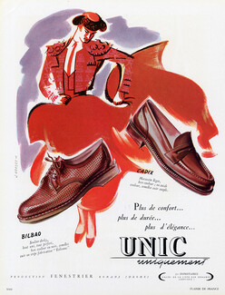 Unic (Shoes) Fenestrier 1952 Bilbao, Cadix, Corrida, Torero, Jean Mercey