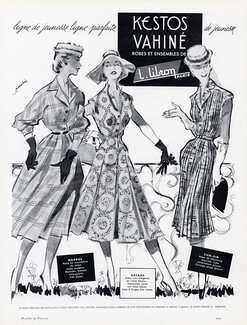 Kestos-Vahiné (Clothing & Swimwear) 1956 Summer Dresses, Paulin