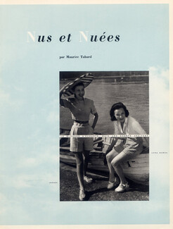 Nus et Nuées, 1946 - Hermès, Véra Boréa, Marcel Dhorme, Grès, Calixte Maurice Tabard, 4 pages