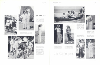 Coco Chanel, Lucien Lelong, Marquise de Polignac, Mrs Rouvier... 1930 Jet Set, Le Lido et les Plages de France, Pajamas
