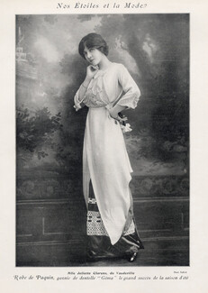 Paquin (Couture) 1912 Juliette Clarens, Photo Talbot