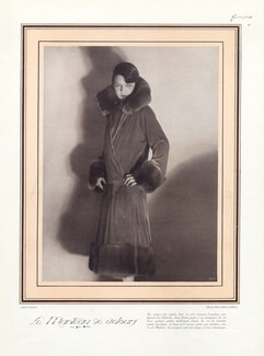 Jean Patou 1924 Photo Laure Albin Guillot, Velvet Coat